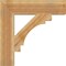 Ekena Millwork Merced Block Rough Sawn Bracket, Western Red Cedar, 6"W x 28"D x 28"H BKT06X28X28MRC05RWR - alternate 2